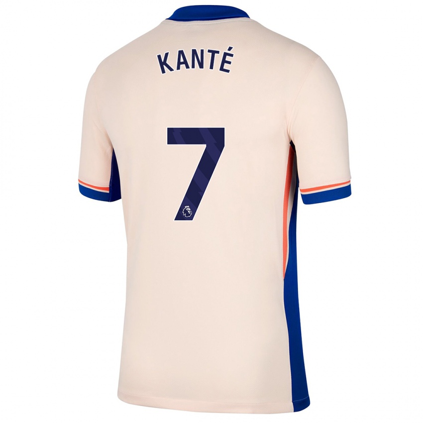 Criança Camisola N'golo Kante #7 Bege Leve Alternativa 2024/25 Camisa Brasil