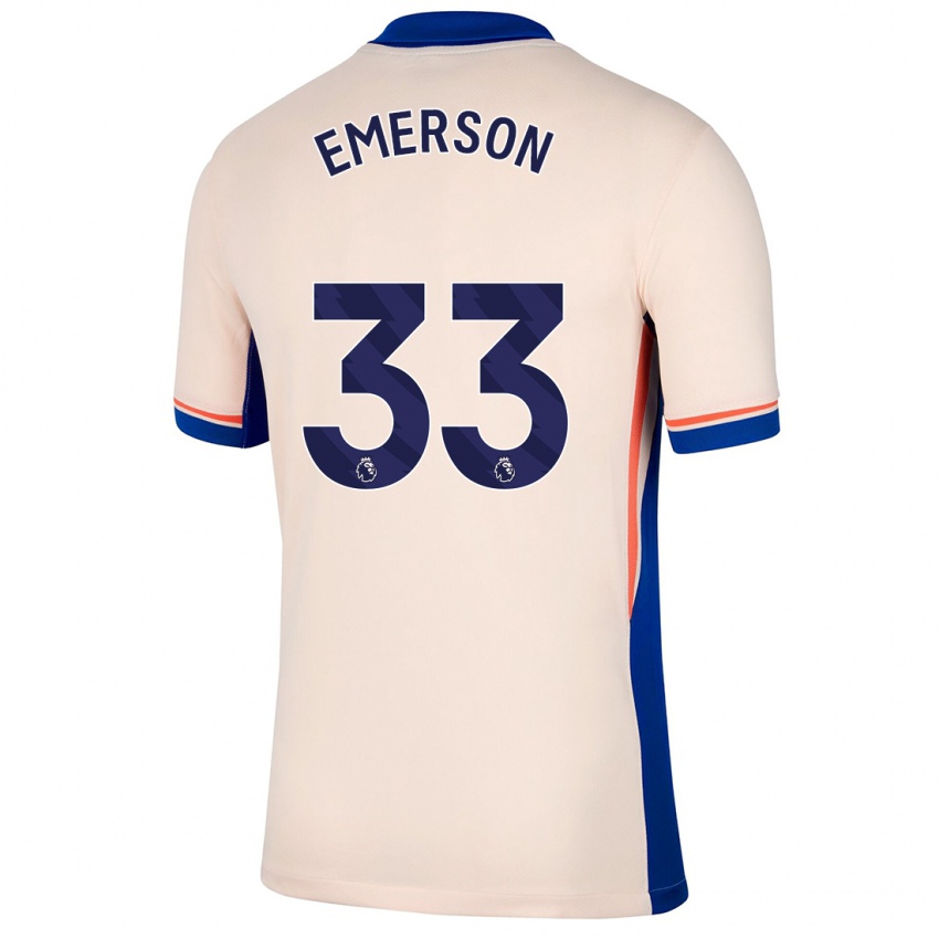 Criança Camisola Emerson #33 Bege Leve Alternativa 2024/25 Camisa Brasil