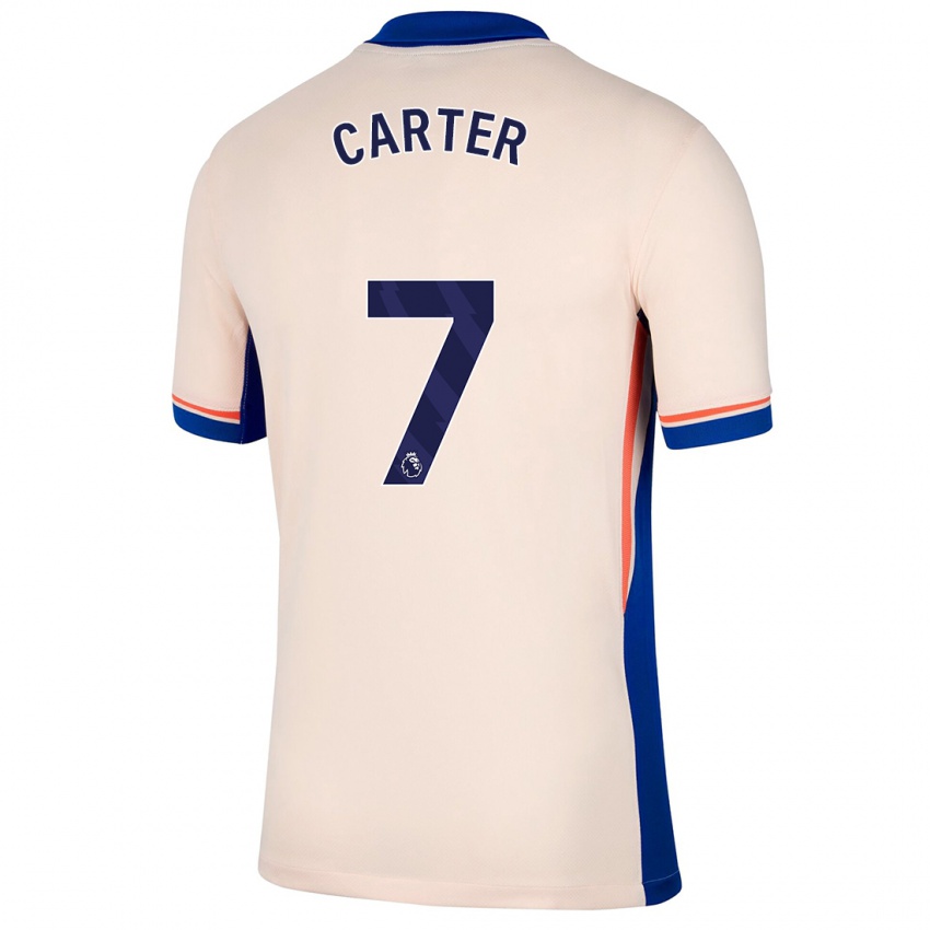 Criança Camisola Jessica Carter #7 Bege Leve Alternativa 2024/25 Camisa Brasil