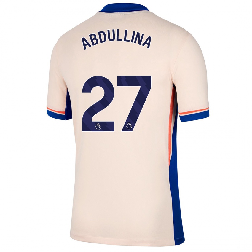 Criança Camisola Alsu Abdullina #27 Bege Leve Alternativa 2024/25 Camisa Brasil