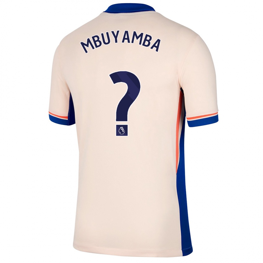 Criança Camisola Xavier Mbuyamba #0 Bege Leve Alternativa 2024/25 Camisa Brasil