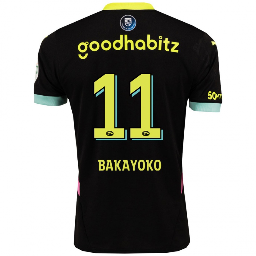 Criança Camisola Johan Bakayoko #11 Amarelo Preto Alternativa 2024/25 Camisa Brasil