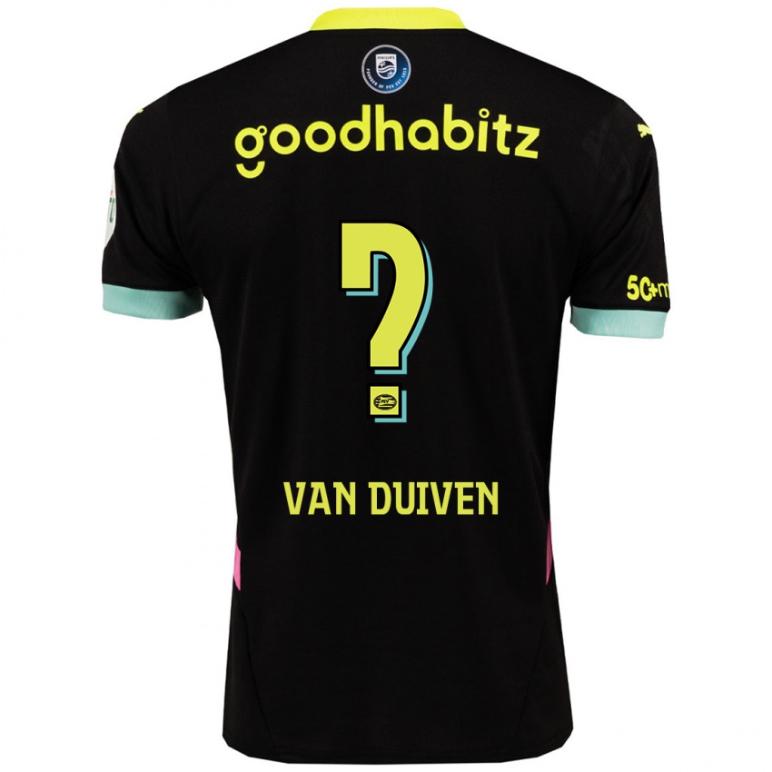 Criança Camisola Robin Van Duiven #0 Amarelo Preto Alternativa 2024/25 Camisa Brasil