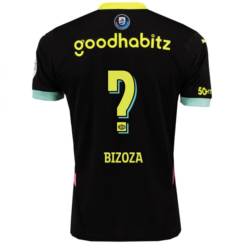 Criança Camisola Kevin Bizoza #0 Amarelo Preto Alternativa 2024/25 Camisa Brasil