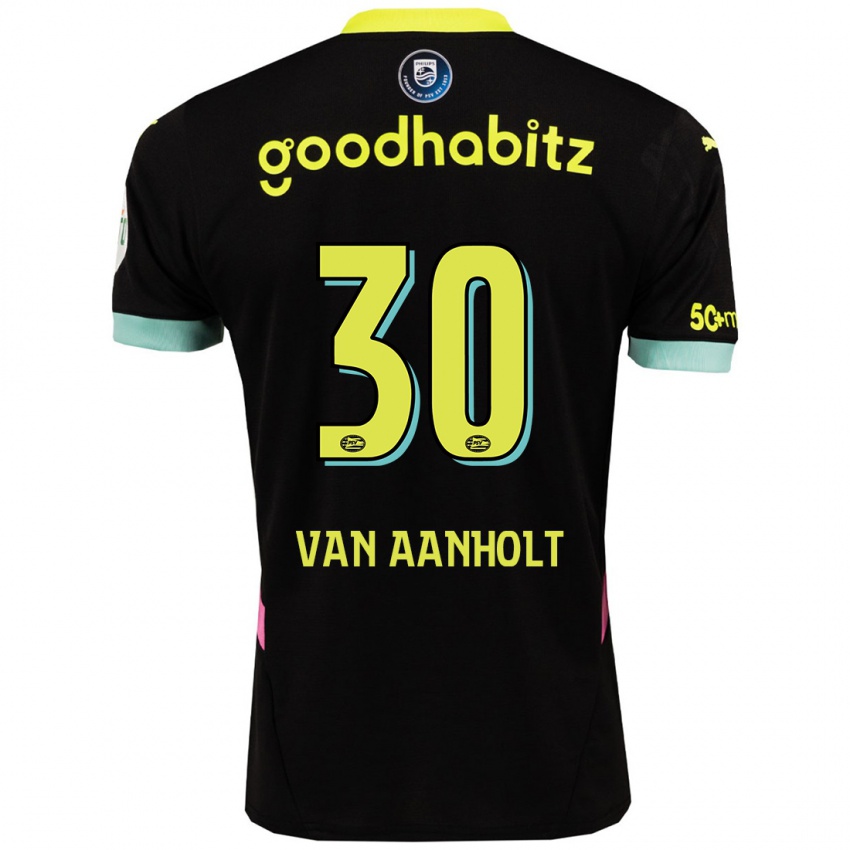 Criança Camisola Patrick Van Aanholt #30 Amarelo Preto Alternativa 2024/25 Camisa Brasil