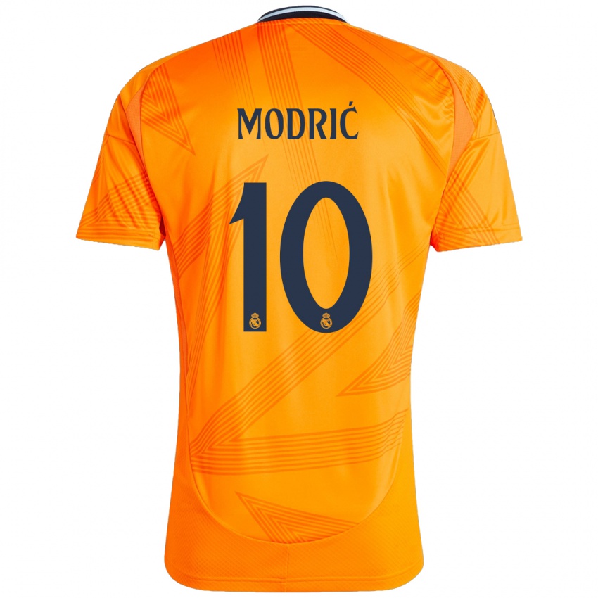 Criança Camisola Luka Modric #10 Laranja Alternativa 2024/25 Camisa Brasil