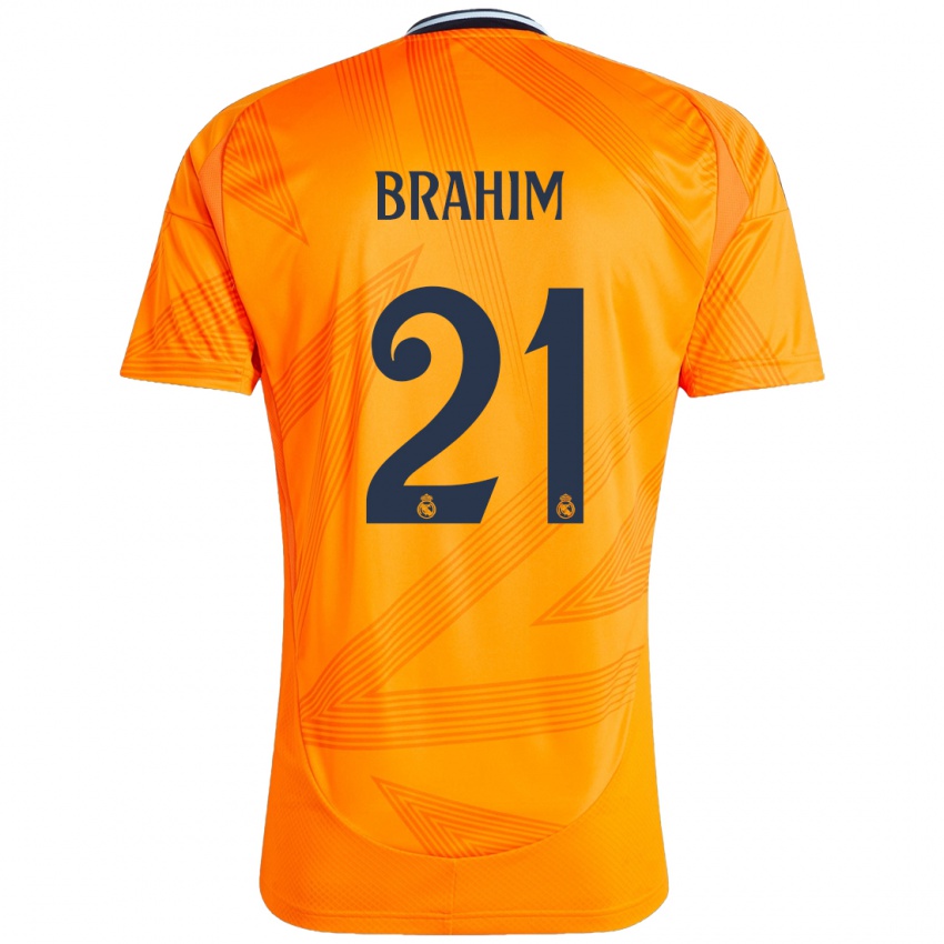 Criança Camisola Brahim Diaz #21 Laranja Alternativa 2024/25 Camisa Brasil