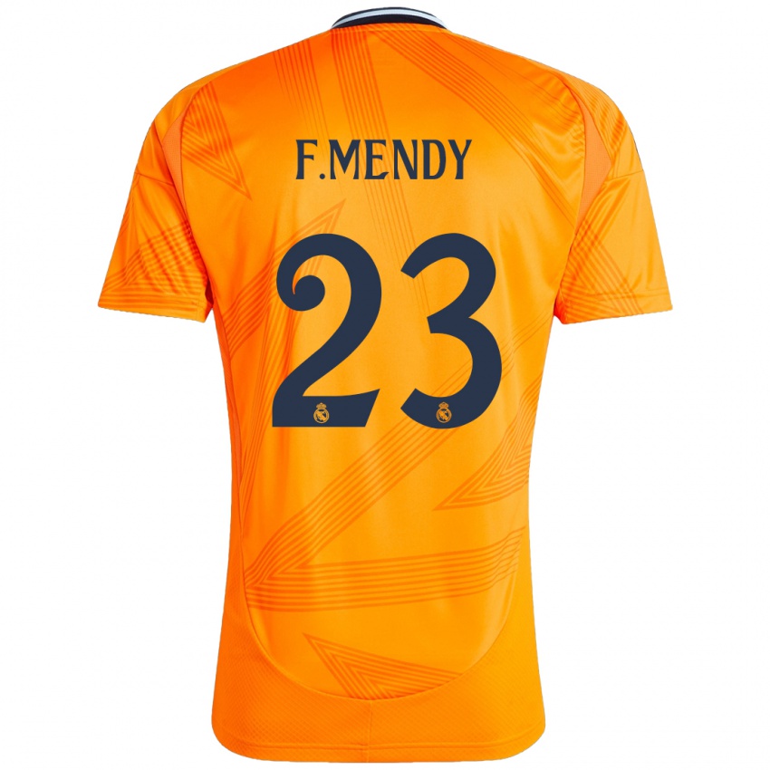 Criança Camisola Ferland Mendy #23 Laranja Alternativa 2024/25 Camisa Brasil