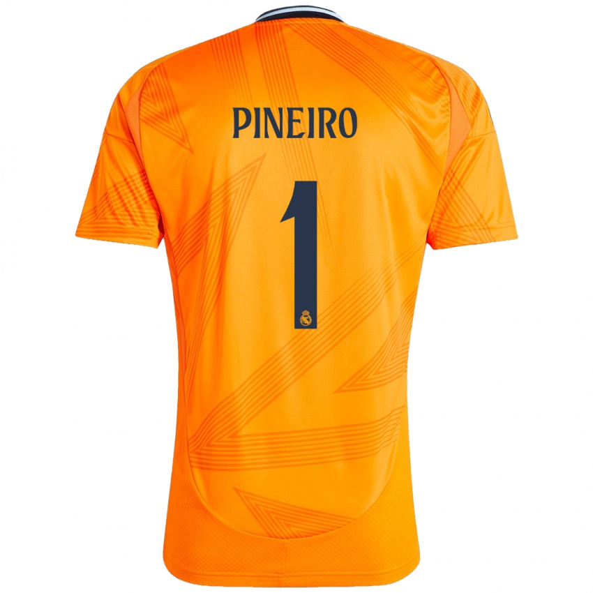 Criança Camisola Diego Pineiro #1 Laranja Alternativa 2024/25 Camisa Brasil