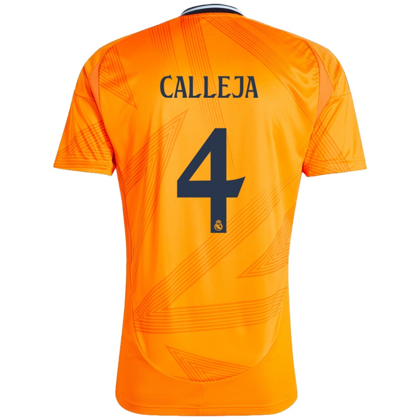 Criança Camisola Jaime Calleja #4 Laranja Alternativa 2024/25 Camisa Brasil