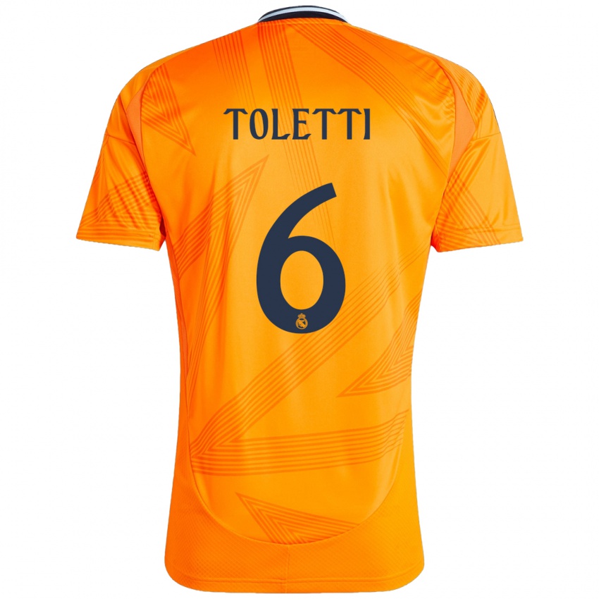 Criança Camisola Sandie Toletti #6 Laranja Alternativa 2024/25 Camisa Brasil