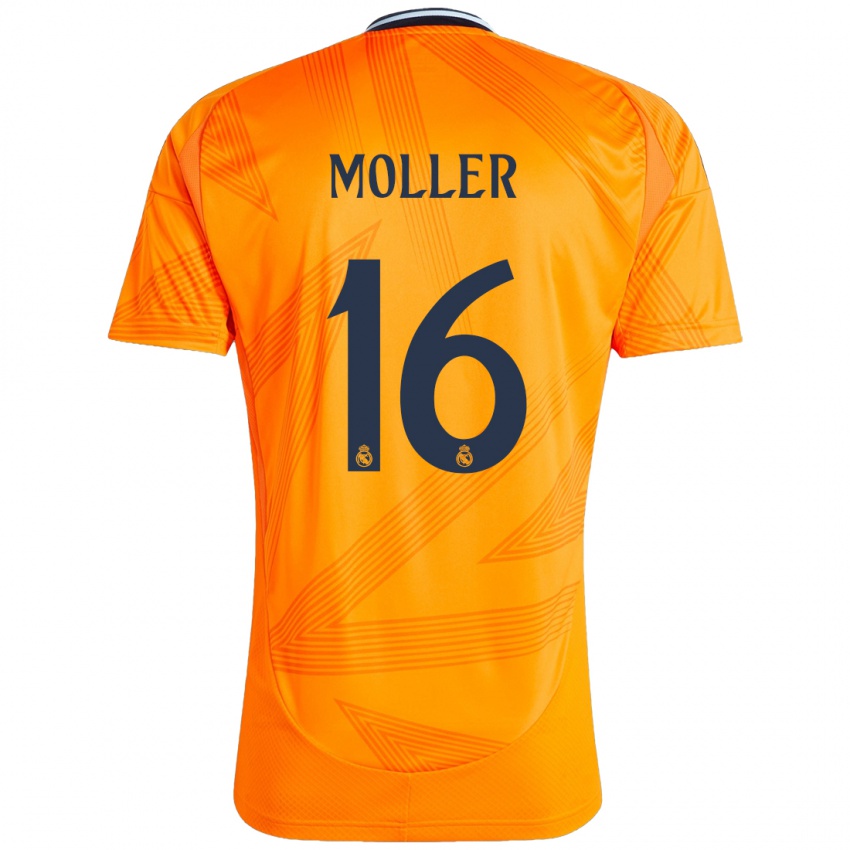 Criança Camisola Caroline Moller #16 Laranja Alternativa 2024/25 Camisa Brasil