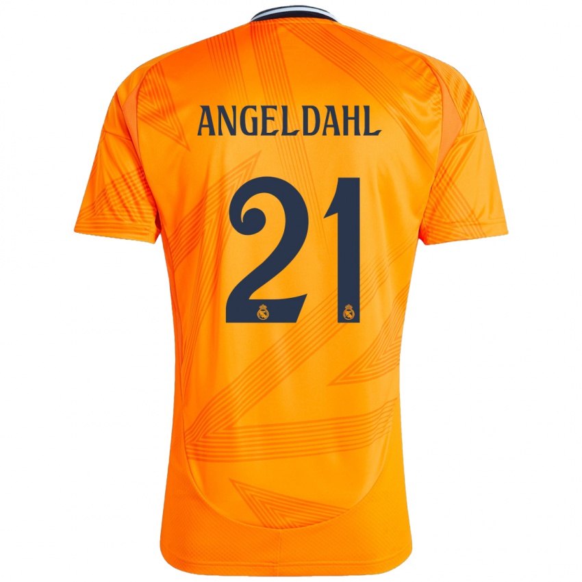 Criança Camisola Filippa Angeldahl #21 Laranja Alternativa 2024/25 Camisa Brasil