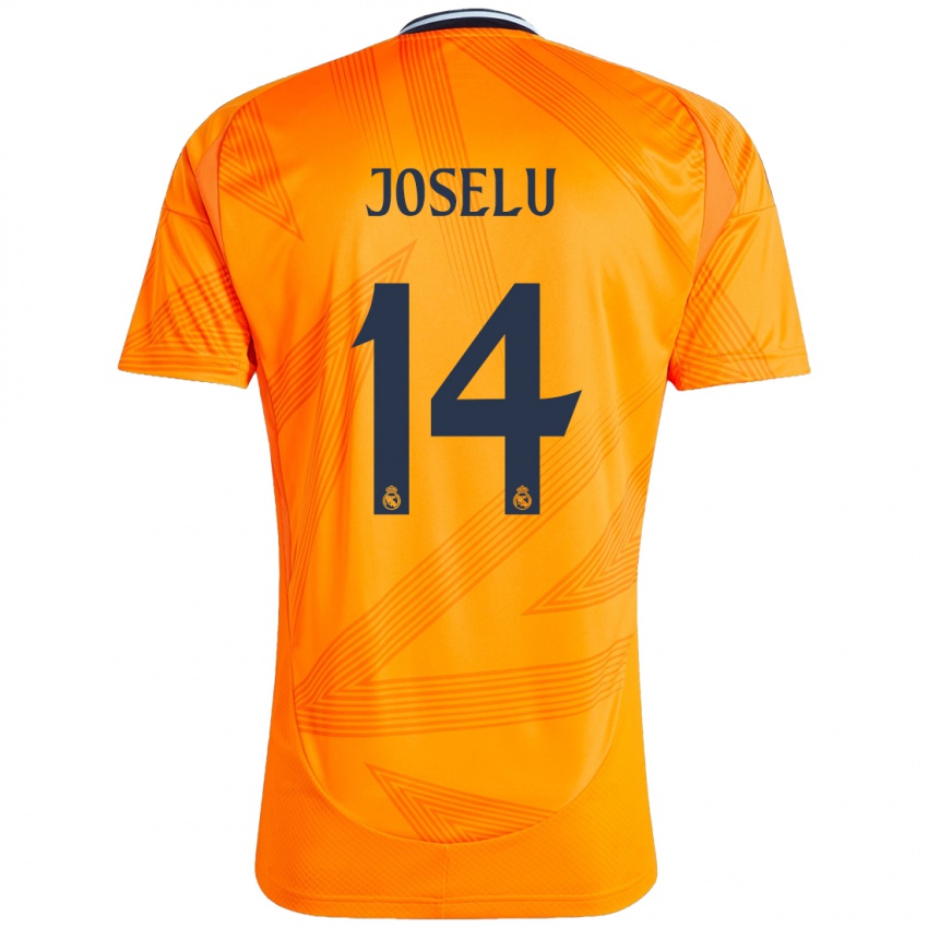 Criança Camisola Joselu #14 Laranja Alternativa 2024/25 Camisa Brasil