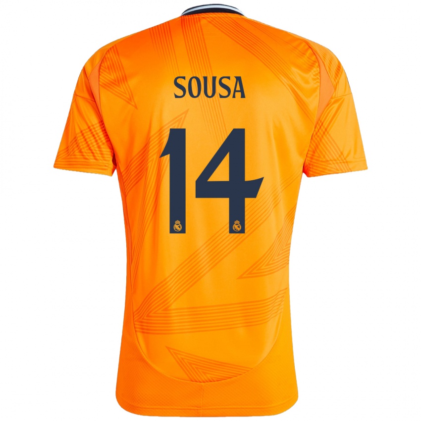 Criança Camisola Kathellen Sousa #14 Laranja Alternativa 2024/25 Camisa Brasil