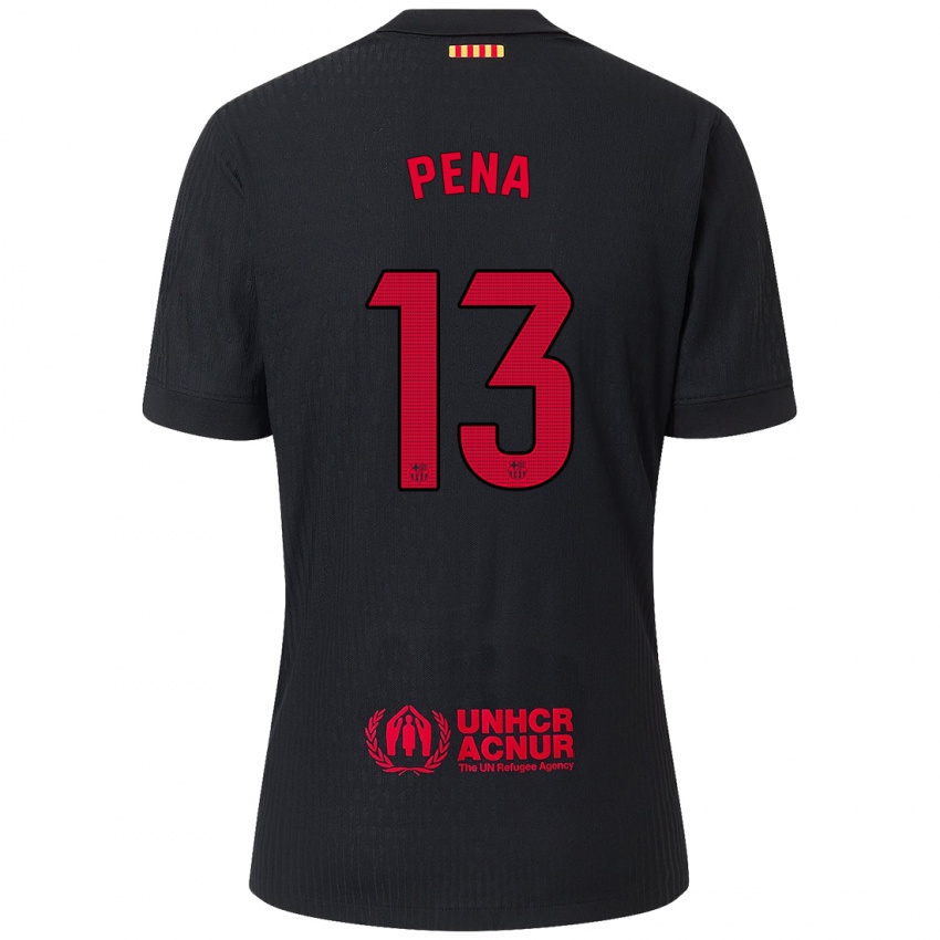 Criança Camisola Inaki Pena #13 Vermelho Preto Alternativa 2024/25 Camisa Brasil