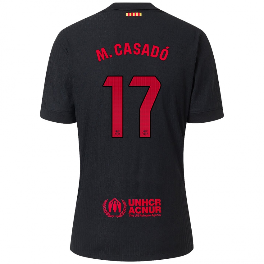 Criança Camisola Marc Casado #17 Vermelho Preto Alternativa 2024/25 Camisa Brasil