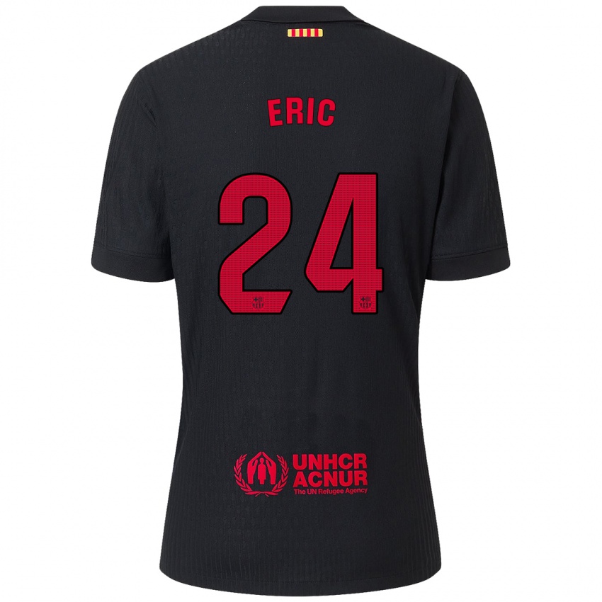 Criança Camisola Eric Garcia #24 Vermelho Preto Alternativa 2024/25 Camisa Brasil