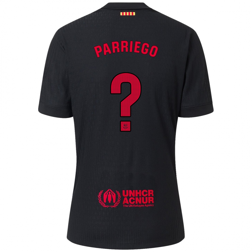 Criança Camisola Marcos Parriego #0 Vermelho Preto Alternativa 2024/25 Camisa Brasil