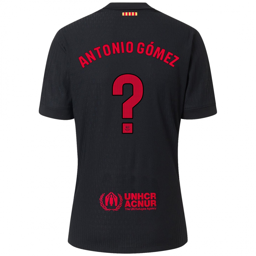 Criança Camisola Antonio Gómez #0 Vermelho Preto Alternativa 2024/25 Camisa Brasil