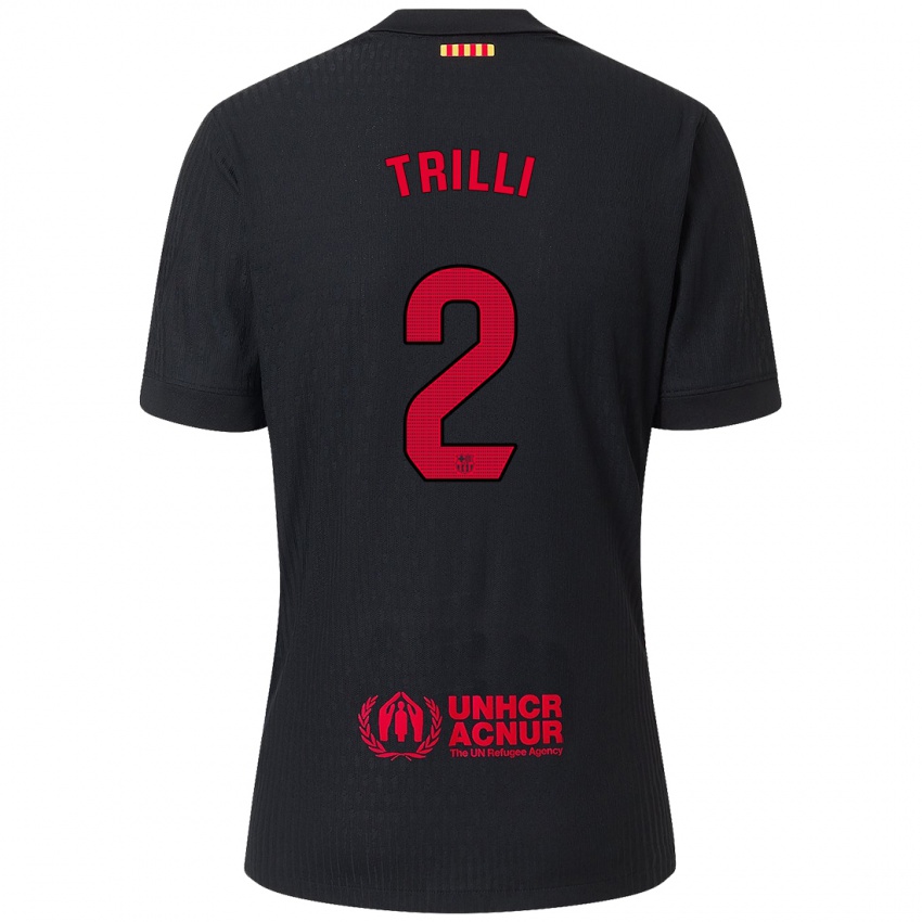 Criança Camisola Trilli #2 Vermelho Preto Alternativa 2024/25 Camisa Brasil