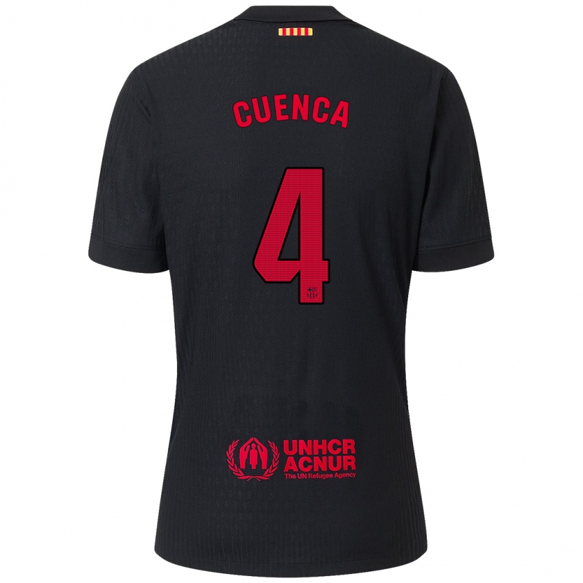 Criança Camisola Andrés Cuenca #4 Vermelho Preto Alternativa 2024/25 Camisa Brasil