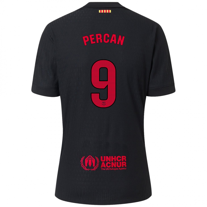 Criança Camisola Diego Percan #9 Vermelho Preto Alternativa 2024/25 Camisa Brasil