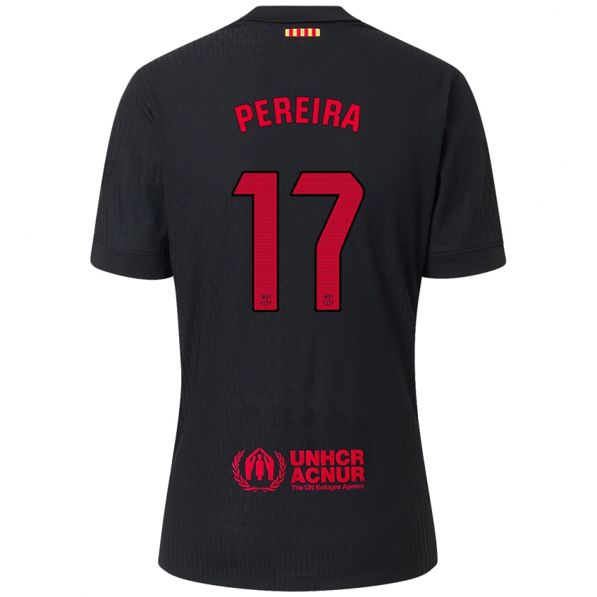 Criança Camisola Andrea Pereira #17 Vermelho Preto Alternativa 2024/25 Camisa Brasil