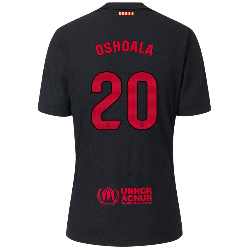 Criança Camisola Asisat Oshoala #20 Vermelho Preto Alternativa 2024/25 Camisa Brasil