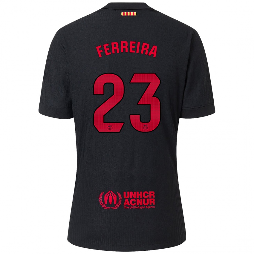 Criança Camisola Geyse Ferreira #23 Vermelho Preto Alternativa 2024/25 Camisa Brasil