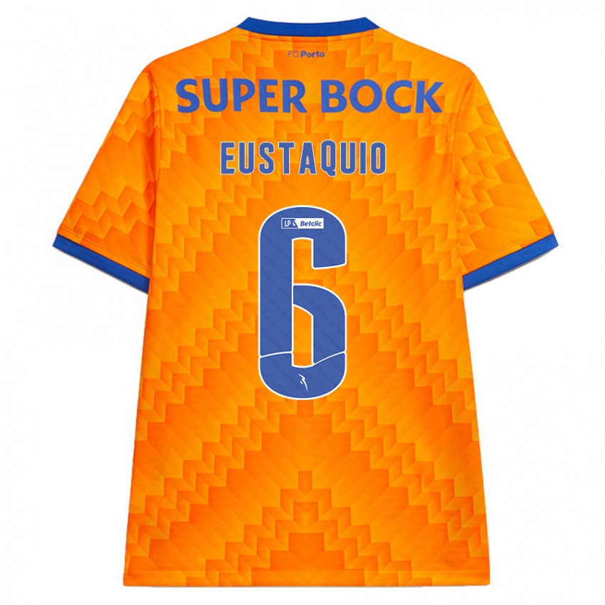 Criança Camisola Stephen Eustaquio #6 Laranja Alternativa 2024/25 Camisa Brasil