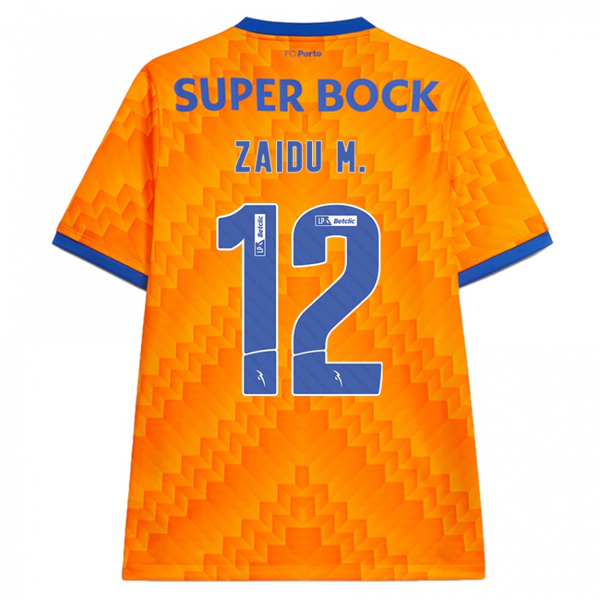 Criança Camisola Zaidu #12 Laranja Alternativa 2024/25 Camisa Brasil