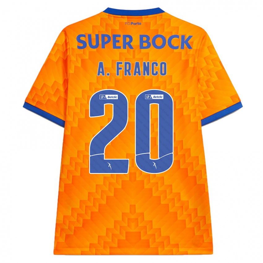 Criança Camisola André Franco #20 Laranja Alternativa 2024/25 Camisa Brasil