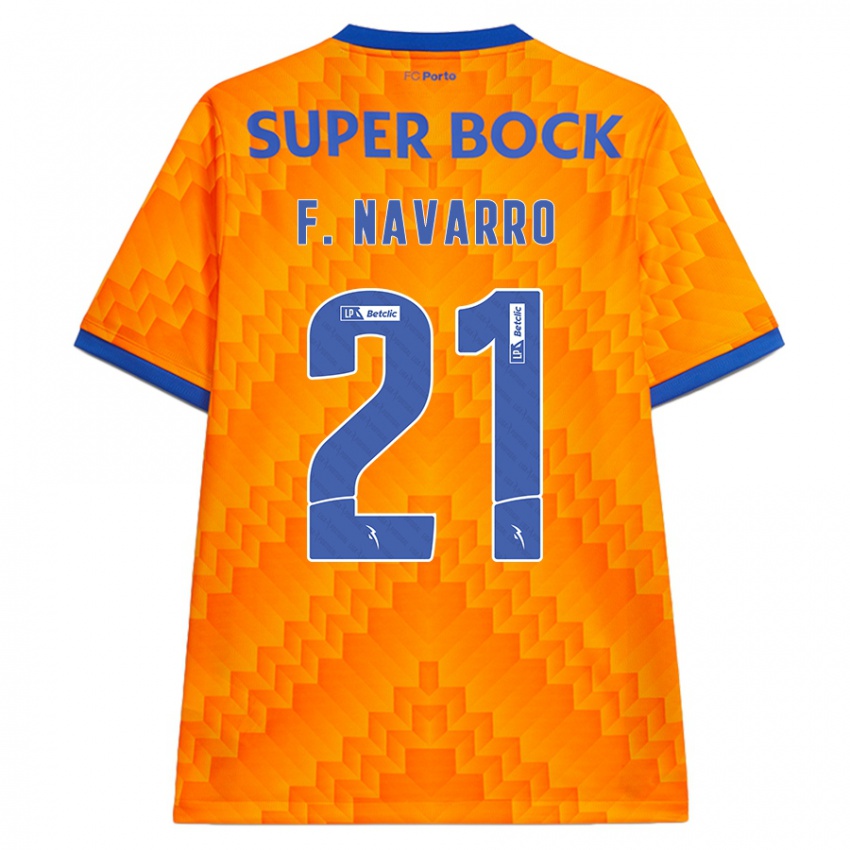 Criança Camisola Fran Navarro #21 Laranja Alternativa 2024/25 Camisa Brasil