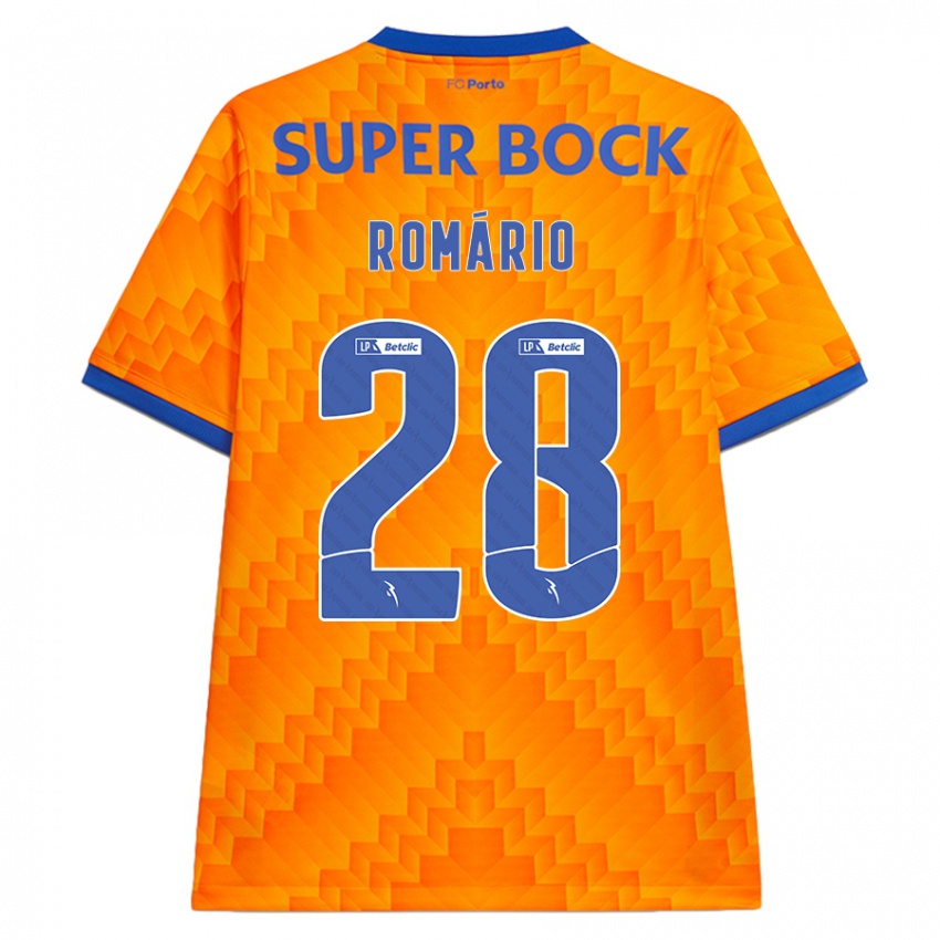 Criança Camisola Romario Baro #28 Laranja Alternativa 2024/25 Camisa Brasil