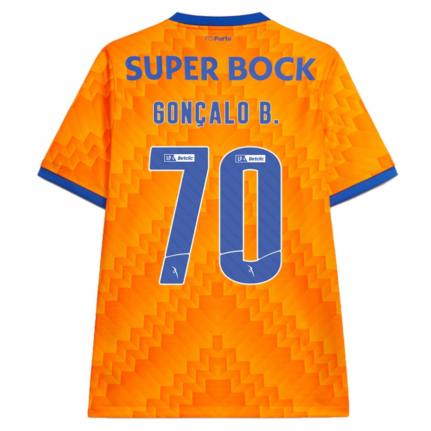 Criança Camisola Goncalo Borges #70 Laranja Alternativa 2024/25 Camisa Brasil