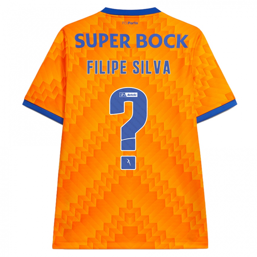 Criança Camisola Filipe Silva #0 Laranja Alternativa 2024/25 Camisa Brasil