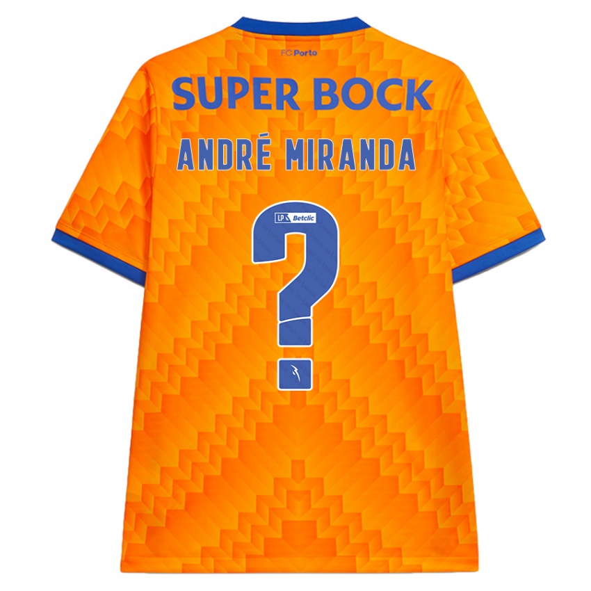 Criança Camisola André Miranda #0 Laranja Alternativa 2024/25 Camisa Brasil