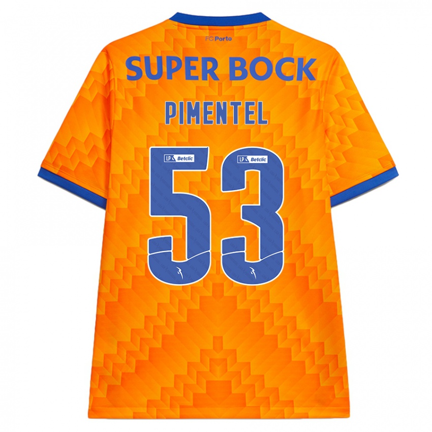 Criança Camisola Eric Pimentel #53 Laranja Alternativa 2024/25 Camisa Brasil