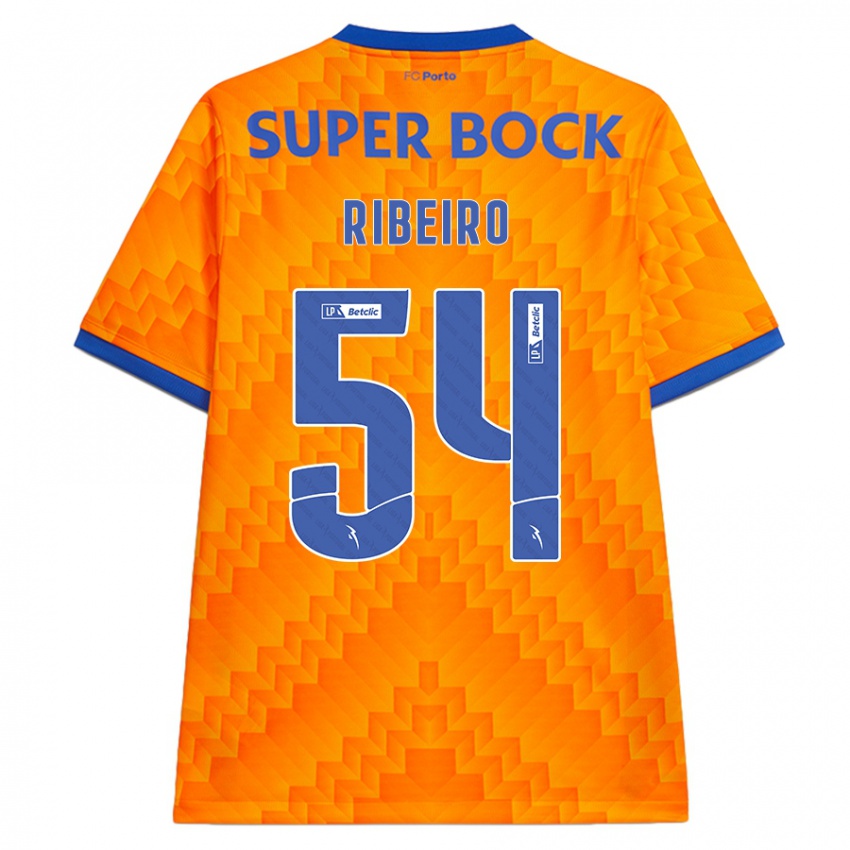 Criança Camisola António Ribeiro #54 Laranja Alternativa 2024/25 Camisa Brasil