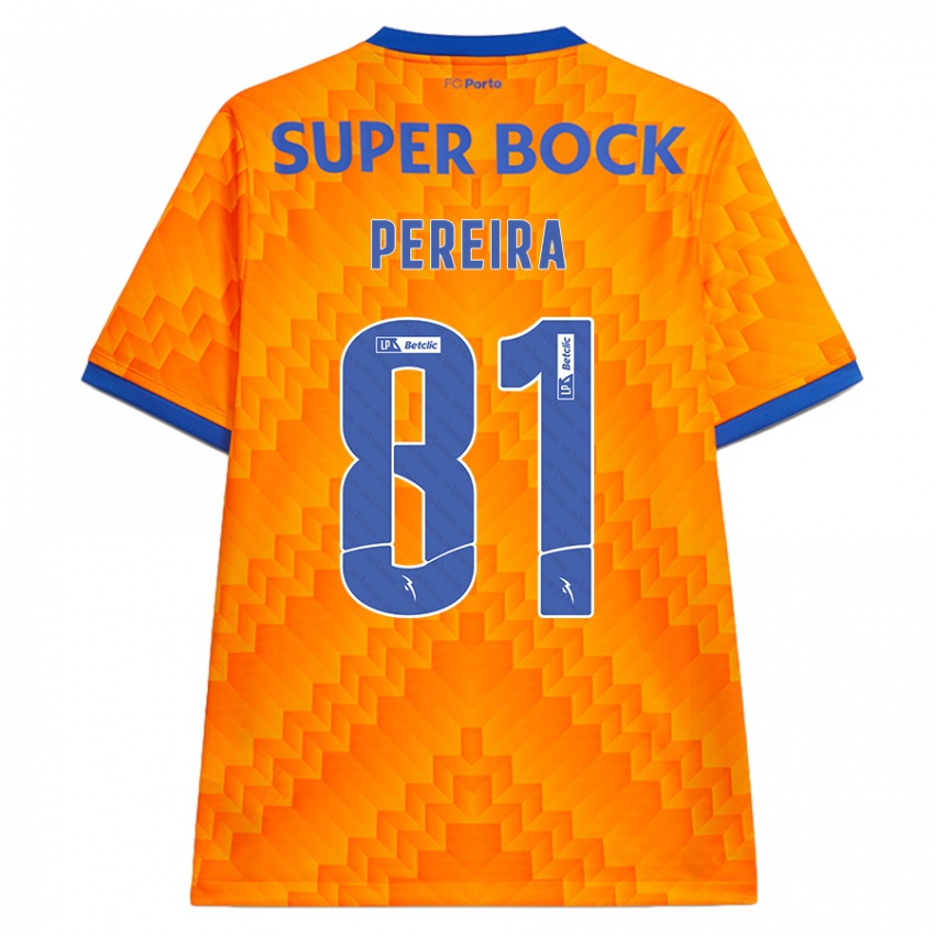 Criança Camisola Martim Pereira #81 Laranja Alternativa 2024/25 Camisa Brasil