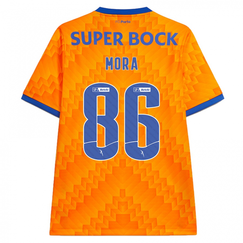 Criança Camisola Rodrigo Mora #86 Laranja Alternativa 2024/25 Camisa Brasil