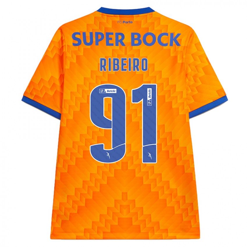 Criança Camisola Gonçalo Ribeiro #91 Laranja Alternativa 2024/25 Camisa Brasil