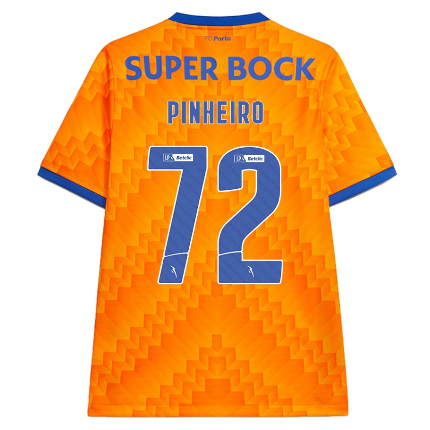 Criança Camisola Rodrigo Pinheiro #72 Laranja Alternativa 2024/25 Camisa Brasil