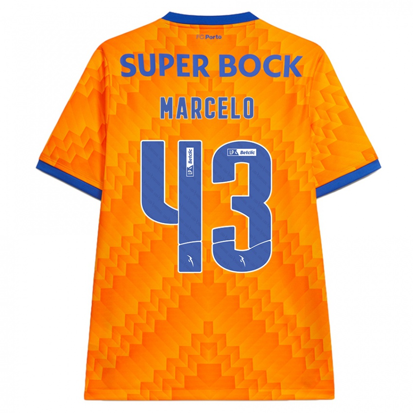 Criança Camisola Joao Marcelo #43 Laranja Alternativa 2024/25 Camisa Brasil