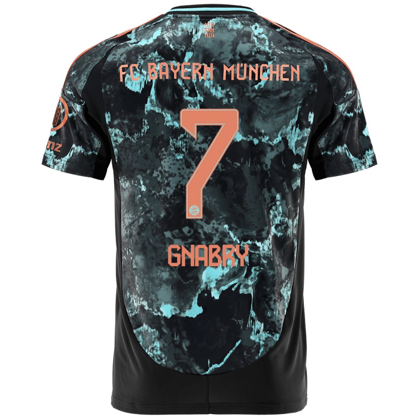 Criança Camisola Serge Gnabry #7 Preto Alternativa 2024/25 Camisa Brasil