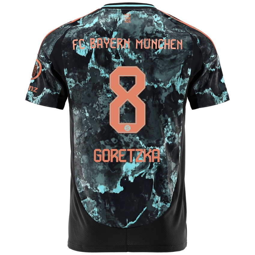 Criança Camisola Leon Goretzka #8 Preto Alternativa 2024/25 Camisa Brasil