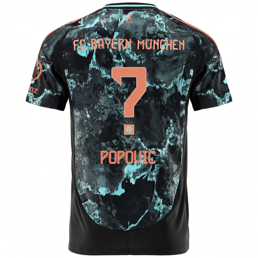 Criança Camisola Marko Popovic #0 Preto Alternativa 2024/25 Camisa Brasil