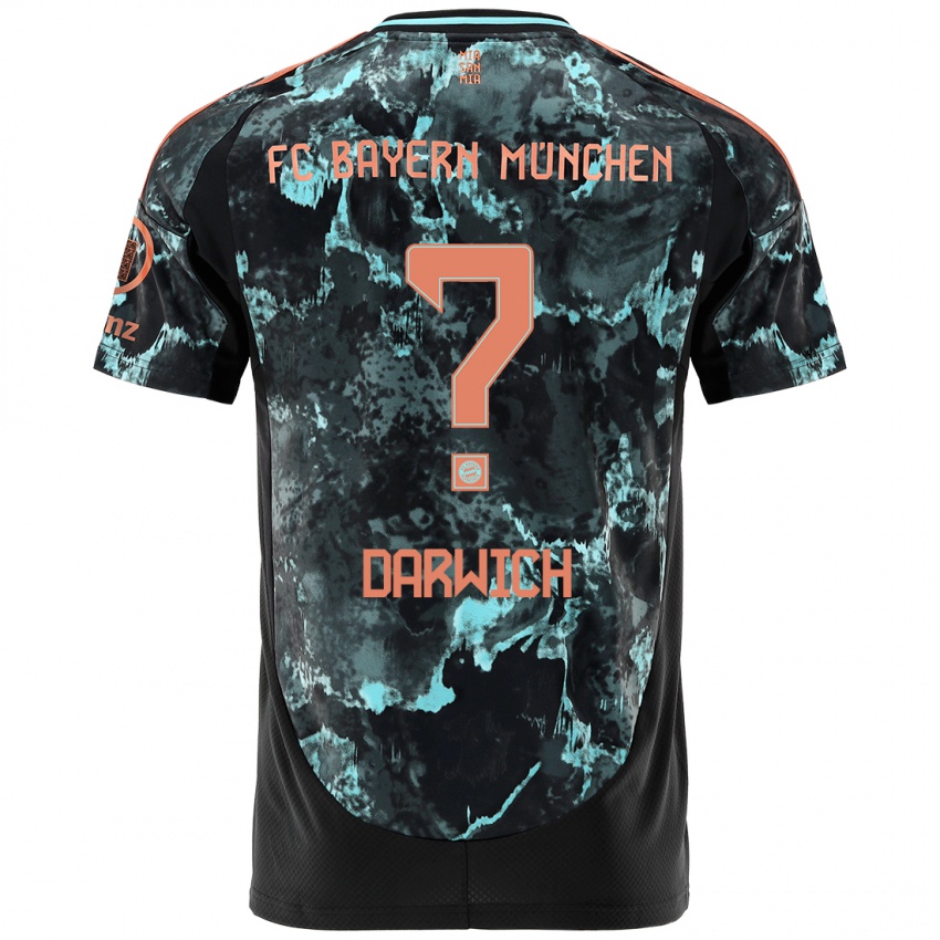 Criança Camisola Maher Darwich #0 Preto Alternativa 2024/25 Camisa Brasil