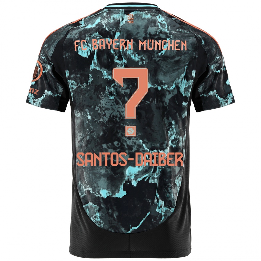 Criança Camisola David Santos-Daiber #0 Preto Alternativa 2024/25 Camisa Brasil